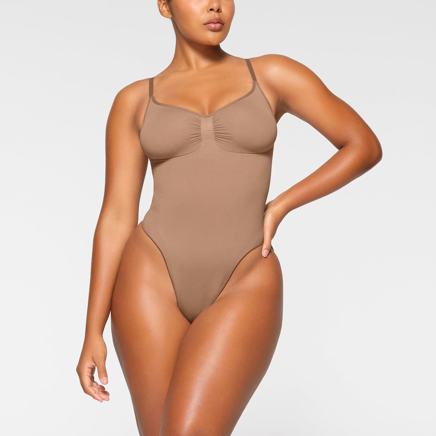 Body modelador skin sem costura fio