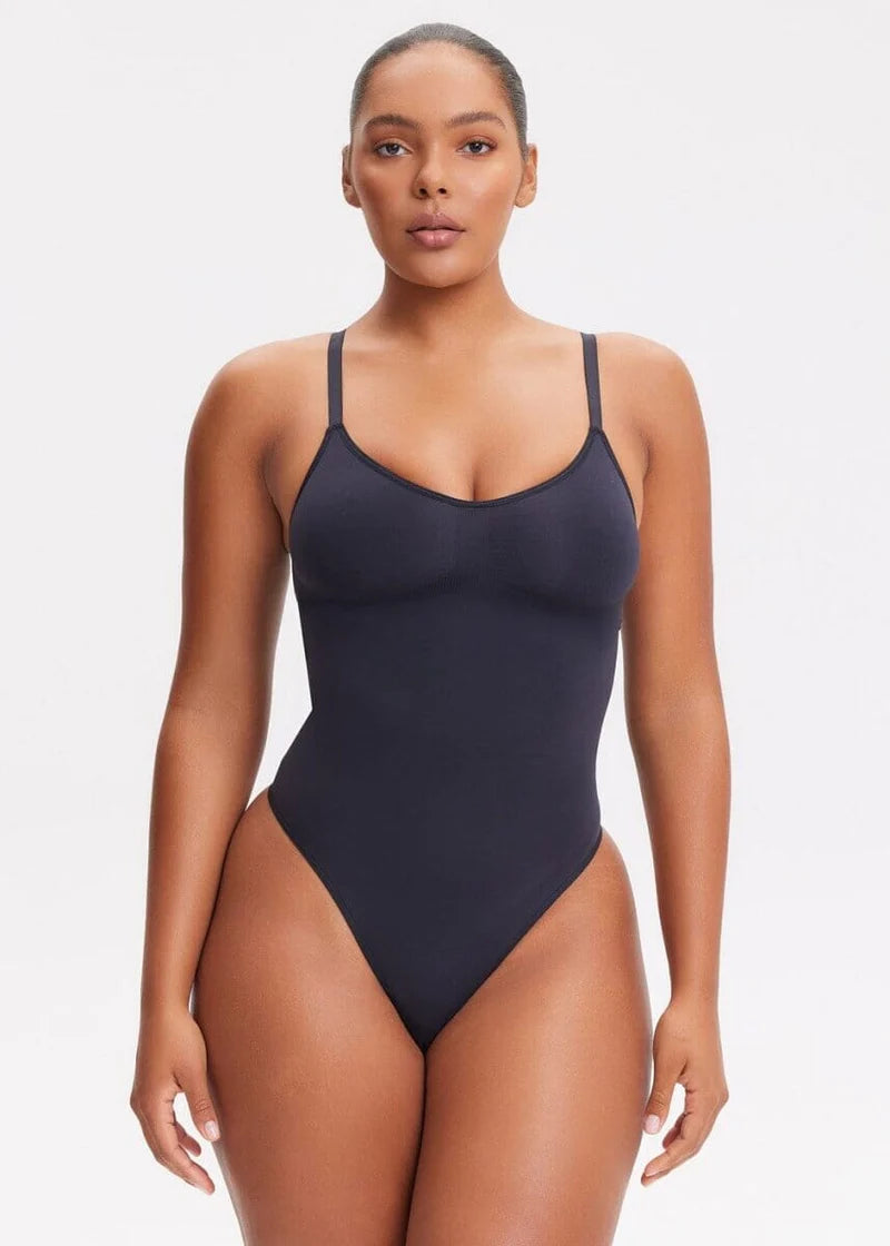Body modelador skin sem costura fio